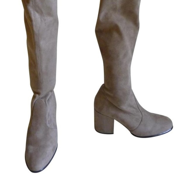 NEW Steve Madden Slayer Grey Knee High Boots Size 9 - Picture 4 of 4